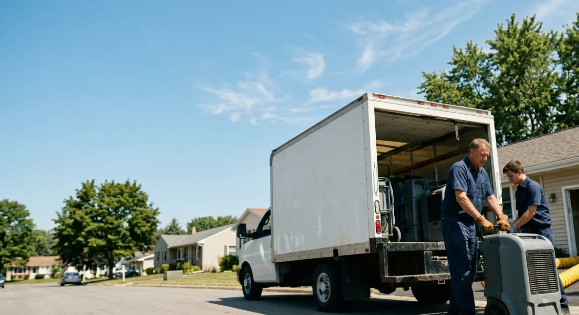 Water Damage Cleanup in Hertel, WI near me